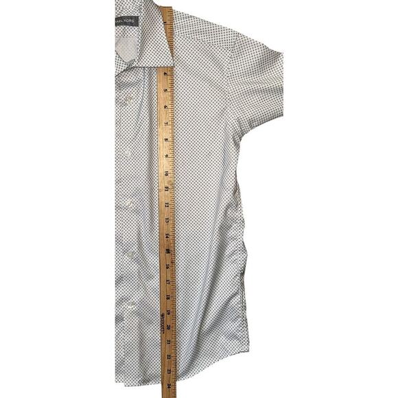 Michael Kors Geometric Print Boys Youth Button Down Dress Shirt 10R - Picture 4 of 6